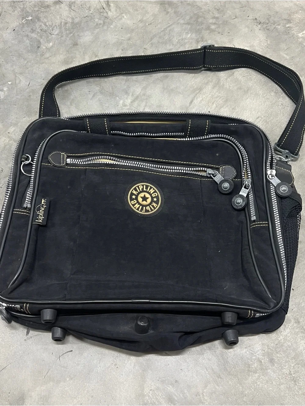 Kipling Laptop Computer Bag Black Monkey Work School Messenger
